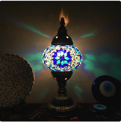 Turkish Mosaic Glass Table Lamp