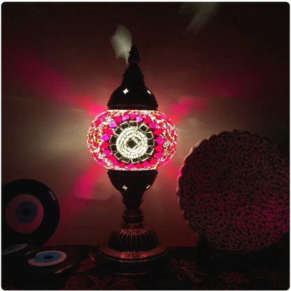 Turkish Mosaic Glass Table Lamp