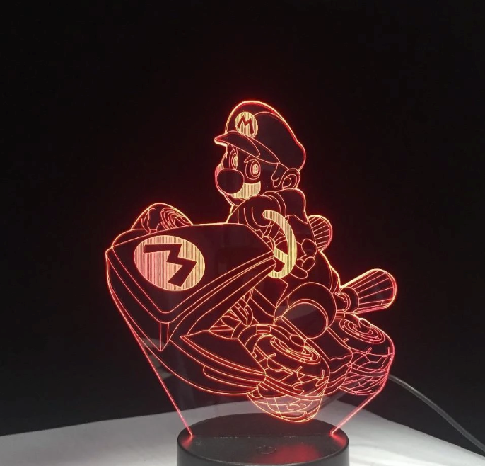 Handcrafted Super Mario 3D Night Light