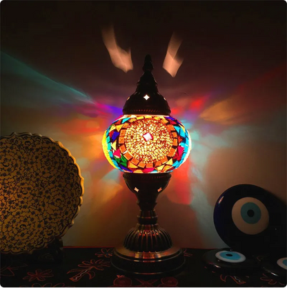 Turkish Mosaic Glass Table Lamp