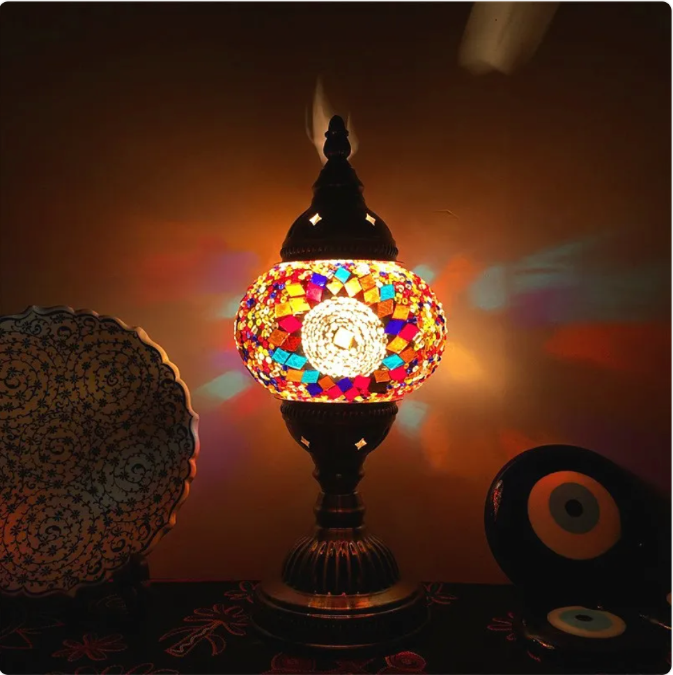 Turkish Mosaic Glass Table Lamp