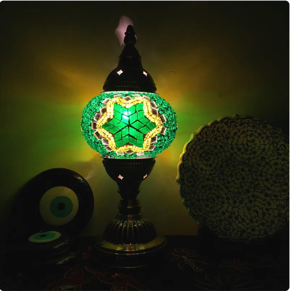 Turkish Mosaic Glass Table Lamp