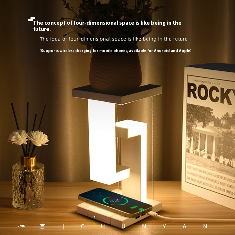 Nordic Wireless Phone-Charging Table Lamp