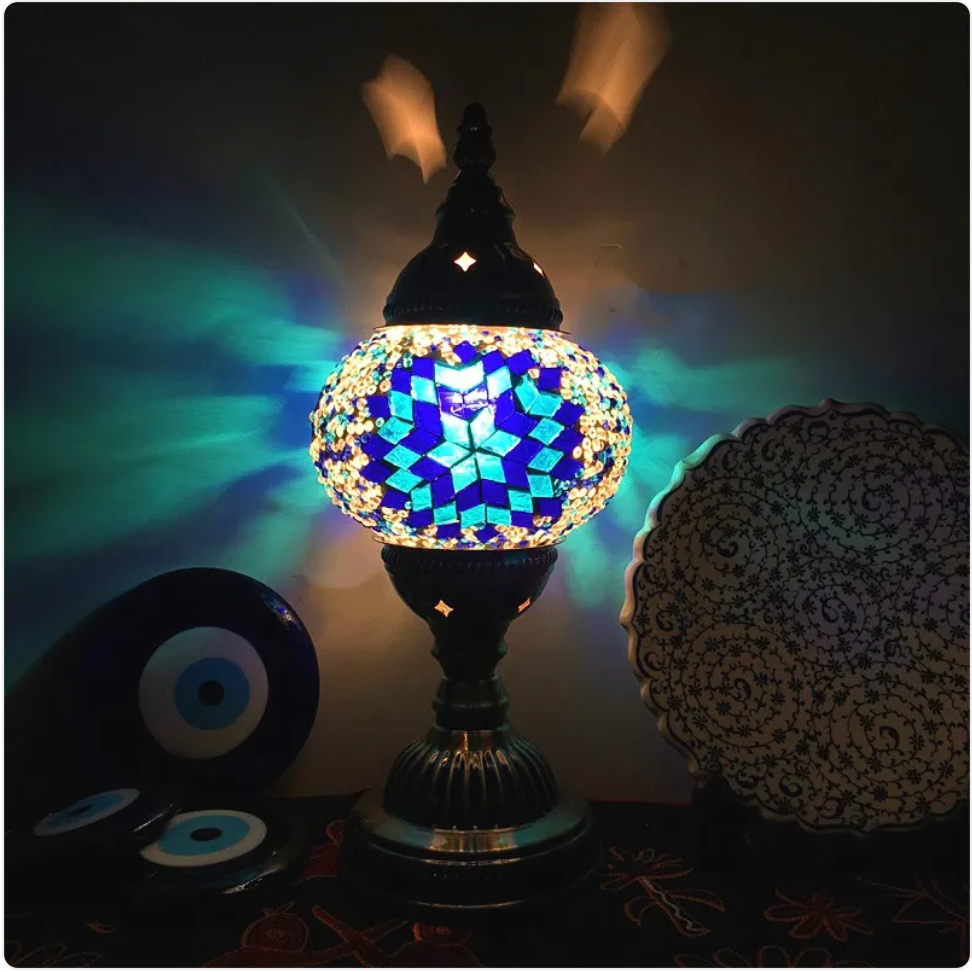 Turkish Mosaic Glass Table Lamp