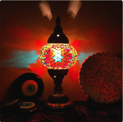 Turkish Mosaic Glass Table Lamp