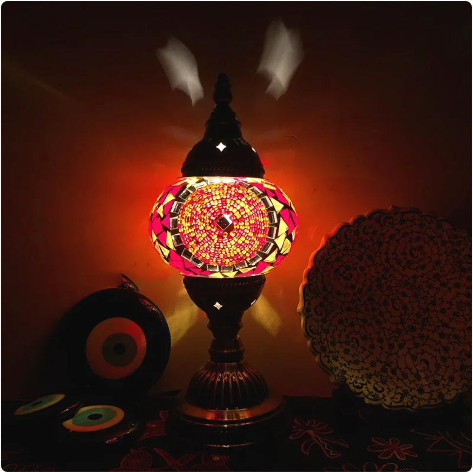 Turkish Mosaic Glass Table Lamp