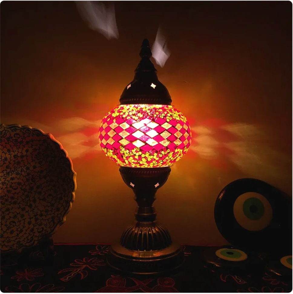 Turkish Mosaic Glass Table Lamp