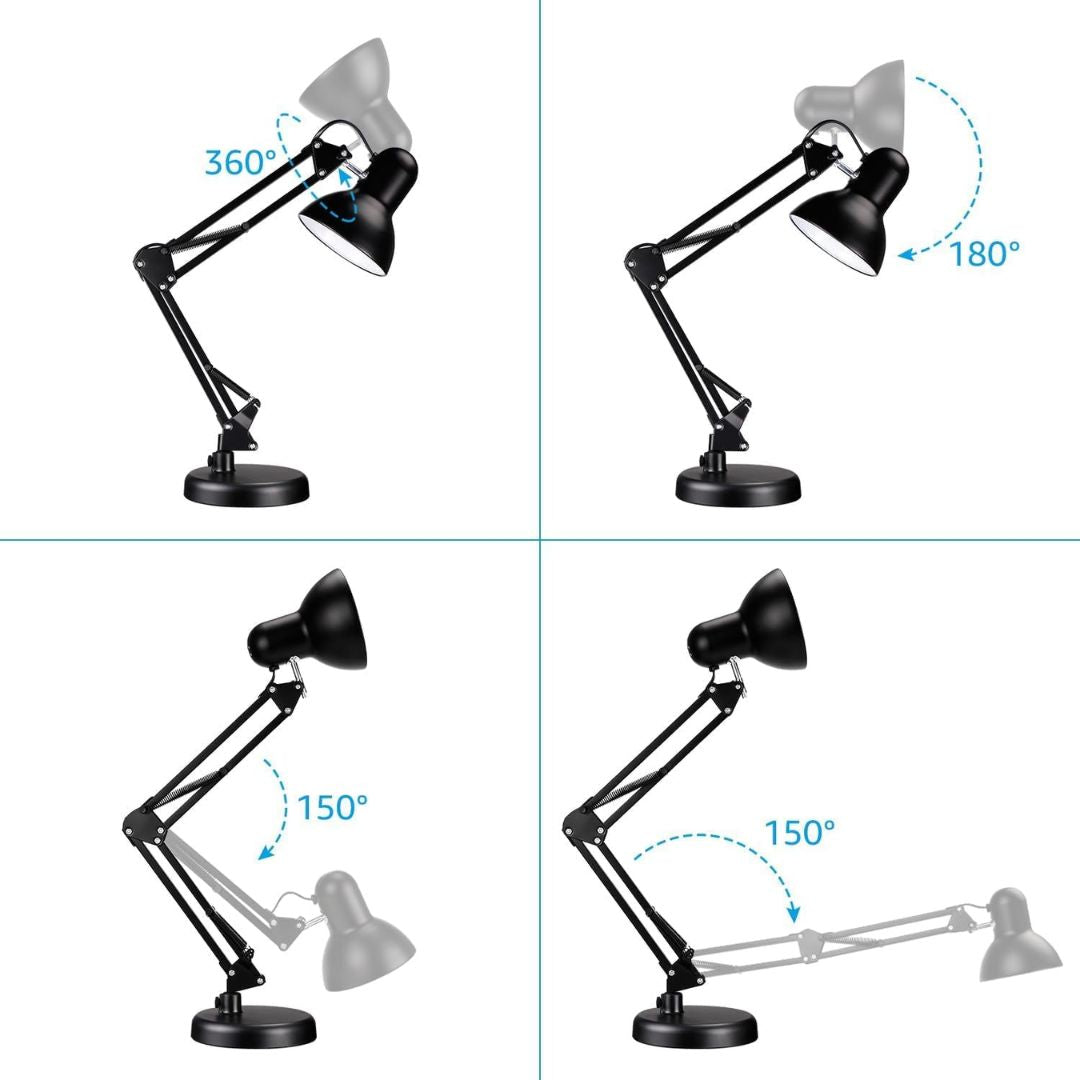 Multi Joint Adjustable Arm Table Lamp