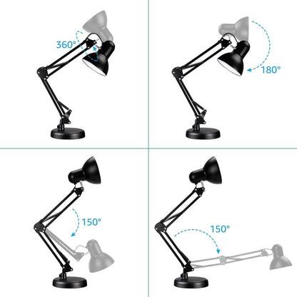 Multi Joint Adjustable Arm Table Lamp